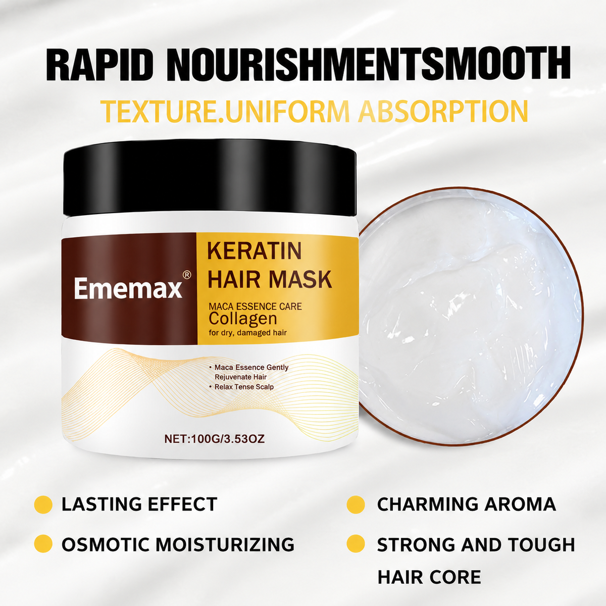 《Ememax》Herbal Collagen Hair Revival Mask💁♀️🧴