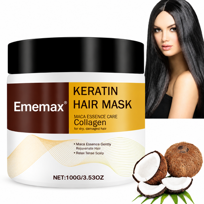 《Ememax》Herbal Collagen Hair Revival Mask💁‍♀️🧴