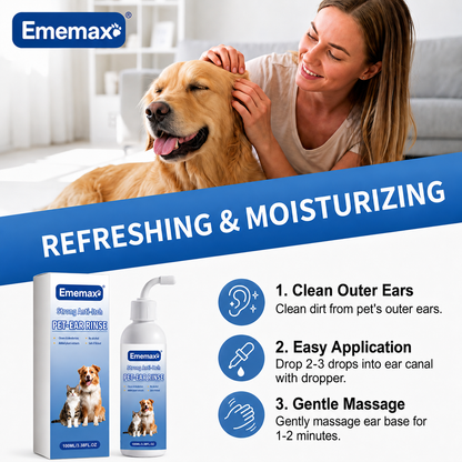 Pet Ear Cleaner for Dogs & Cats | Gentle Ear Cleaning & Care