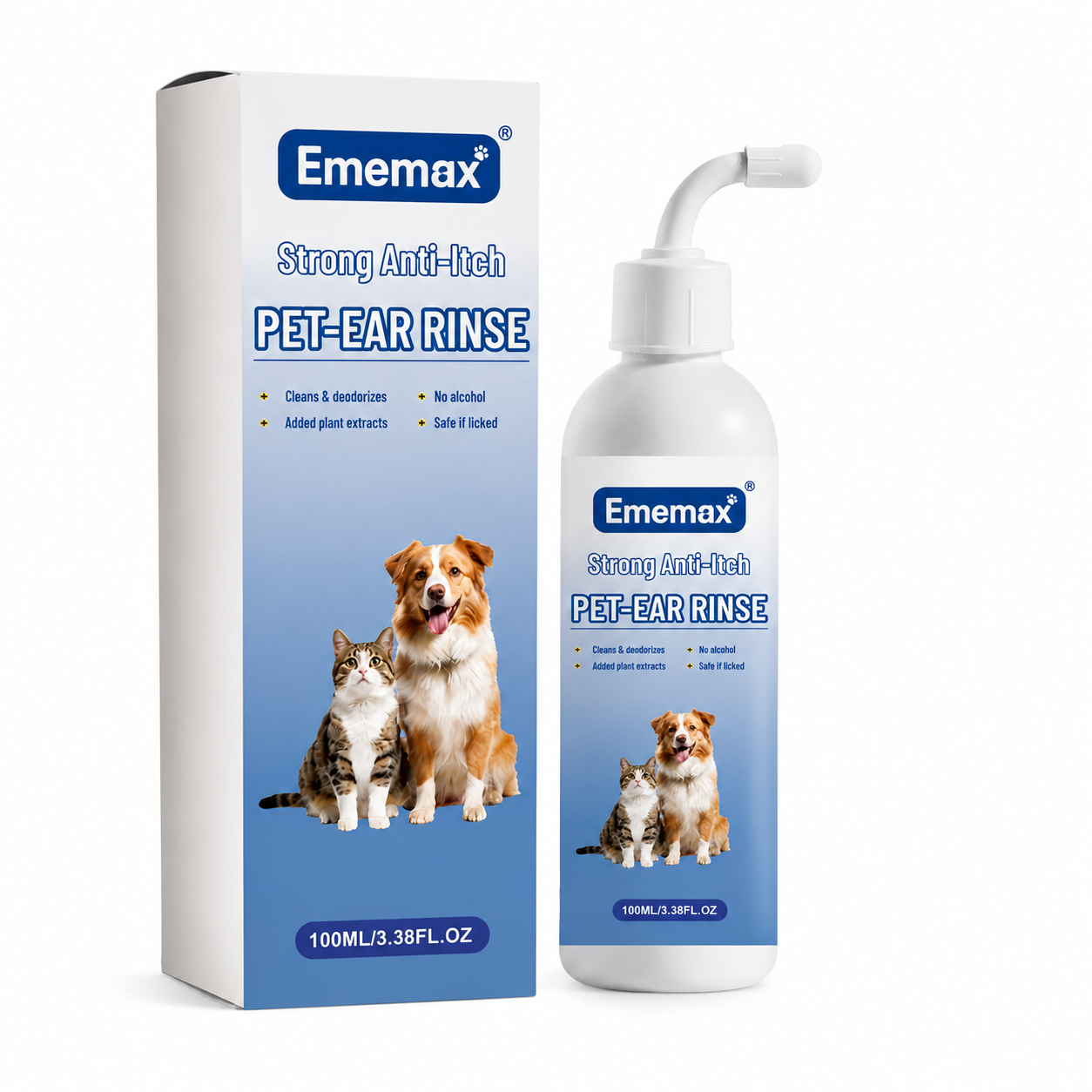 Pet Ear Cleaner for Dogs & Cats | Gentle Ear Cleaning & Care