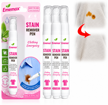 💦Ememax® Stain Remover Pen – Instant Clothing Stain Cleaner for On-the-Go Emergencies