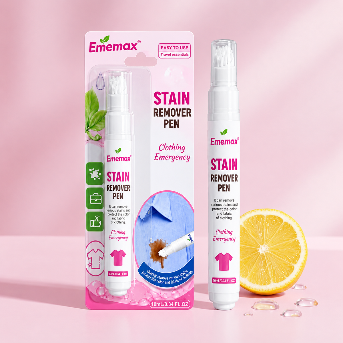 💦Ememax® Stain Remover Pen – Instant Clothing Stain Cleaner for On-the-Go Emergencies
