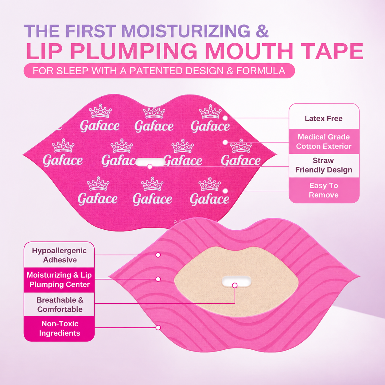 Gaface✨ BUY MORE, GET MORE 👄Hydrating Collagen Mouth Tape