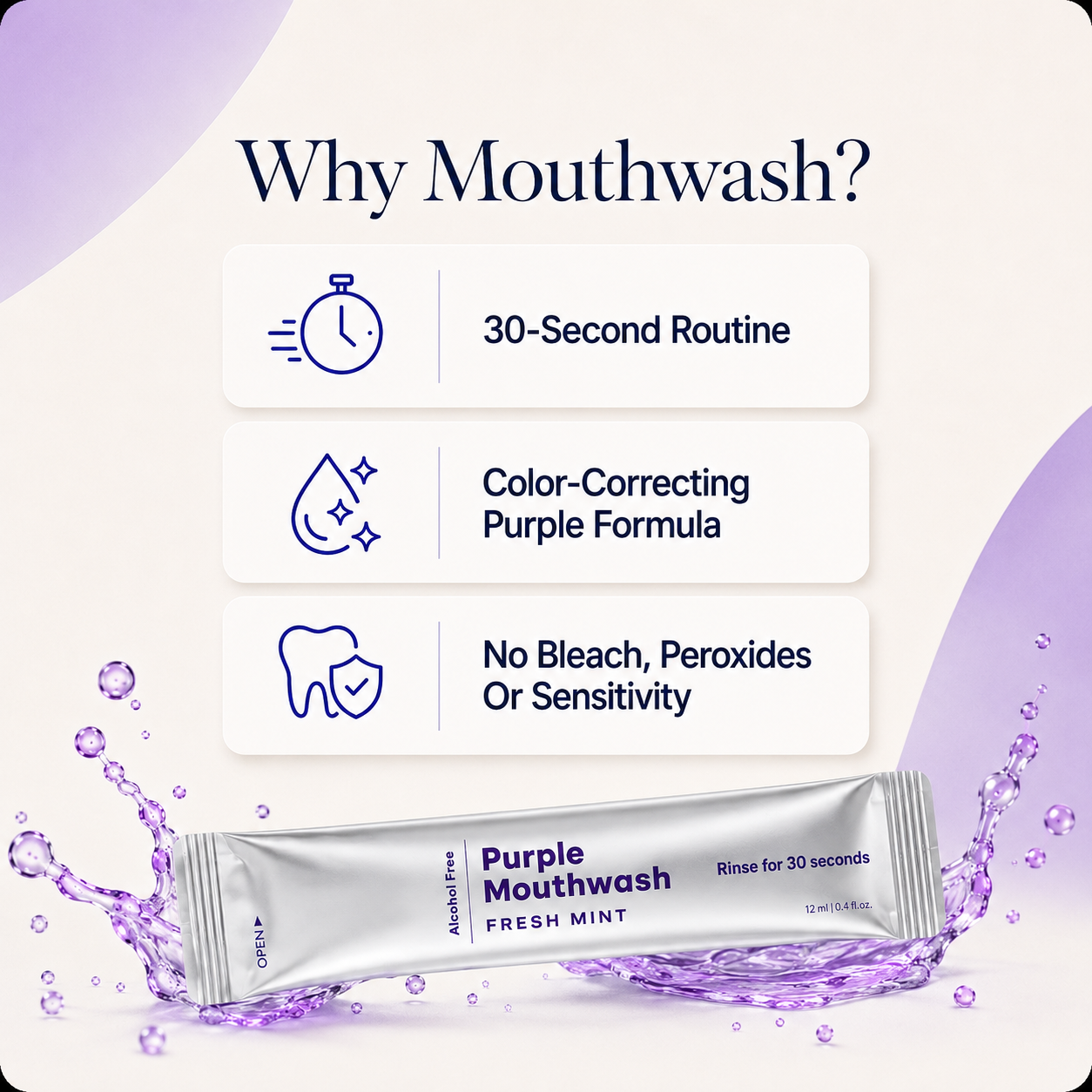 💜🌿 Ralady Purple Mouth Wash – Fresh Breath, Brighter-Looking Smile ✨🦷