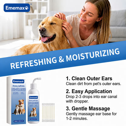 Pet Ear Cleaner for Dogs & Cats | Gentle Ear Cleaning & Care